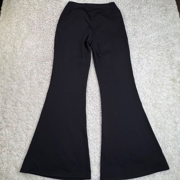 Halara Crossover High Waisted Back Pocket Super Flare Legging Black - Picture 4 of 10